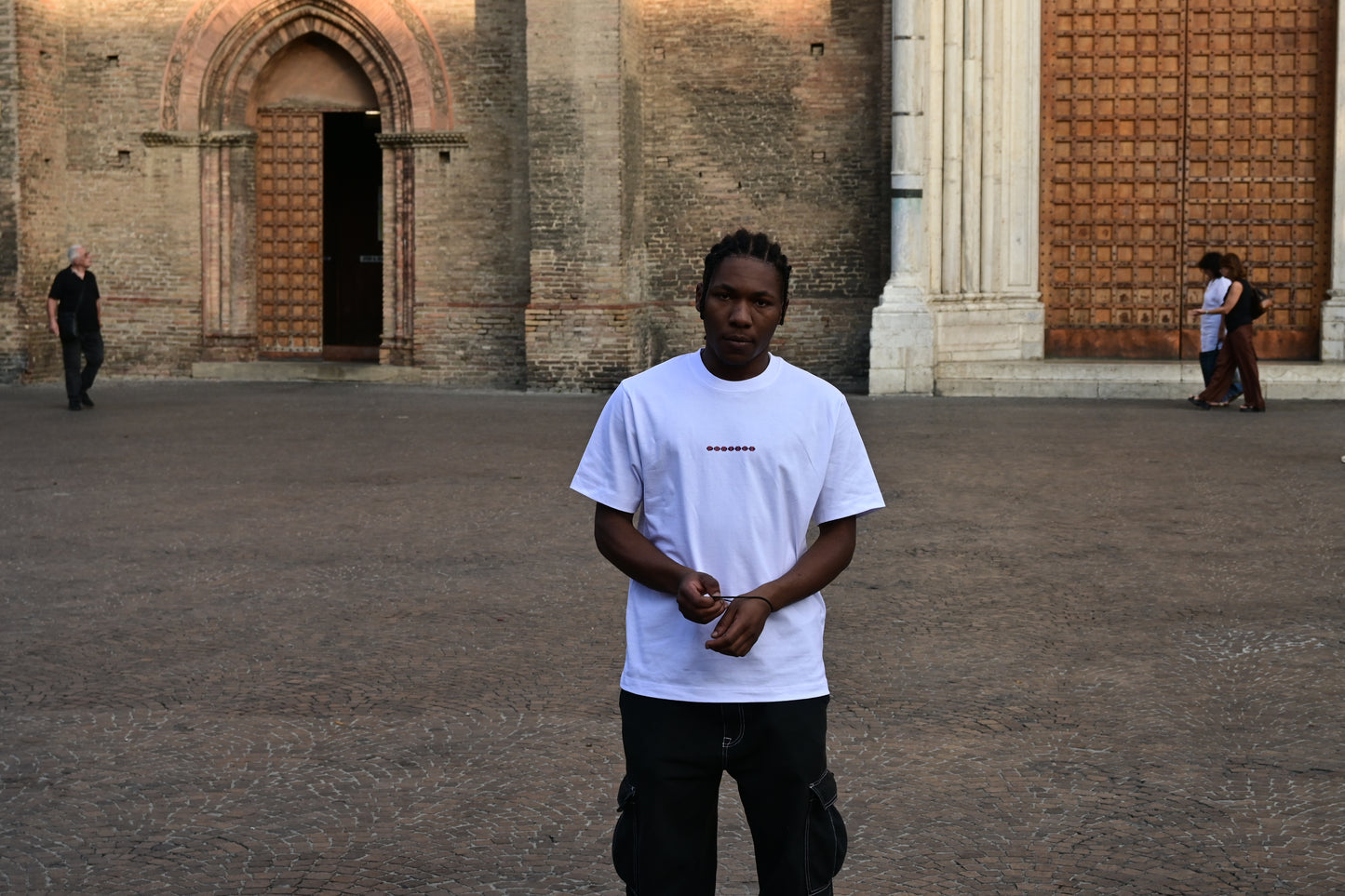 BRC x PORTICI WHITE Box Logo Tee