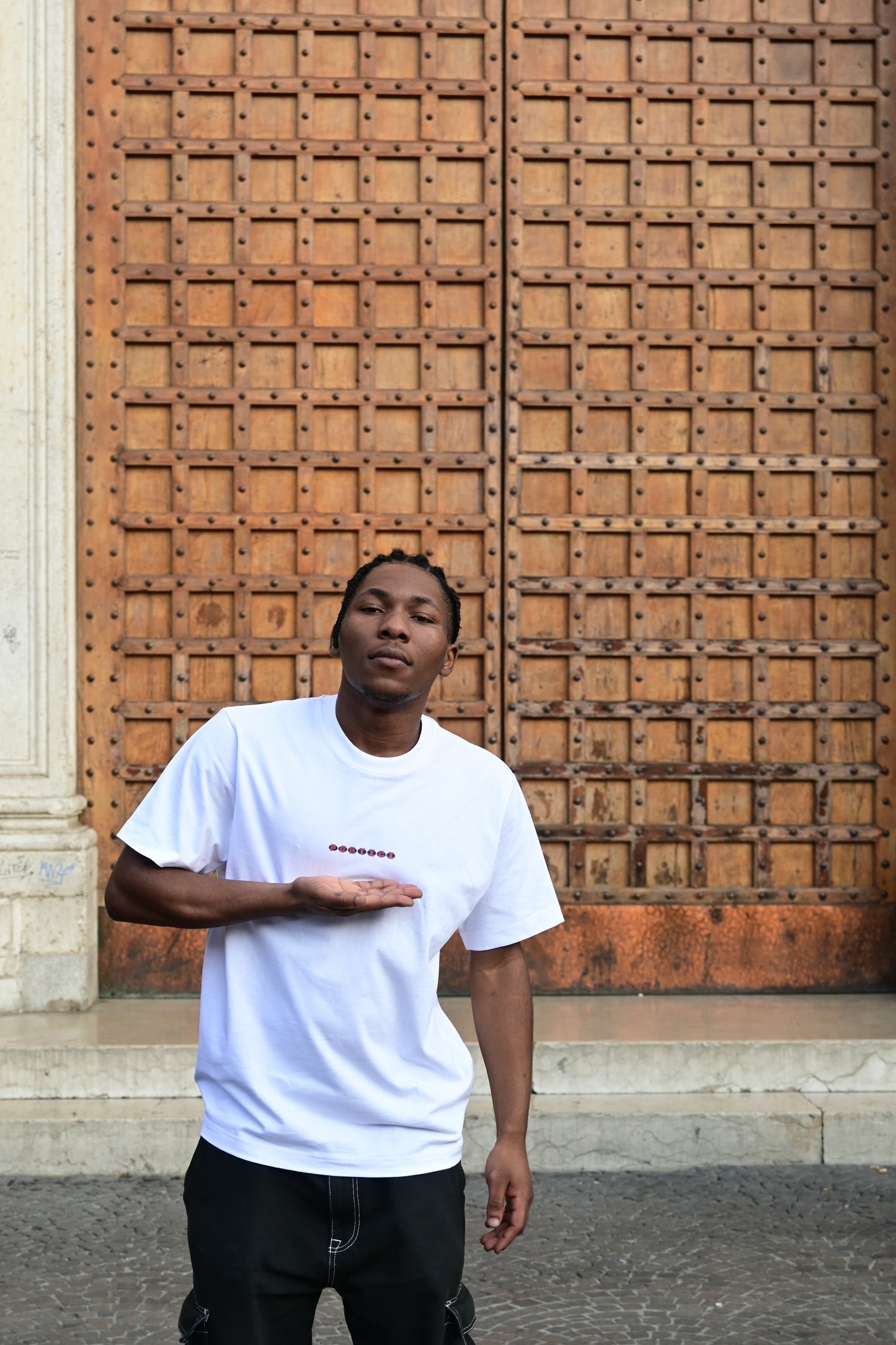 BRC x PORTICI WHITE Box Logo Tee