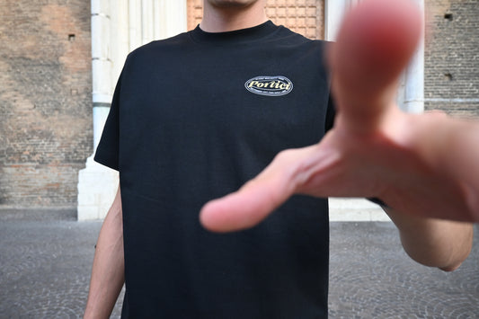 BRC X PORTICI BLACK Logo Tee