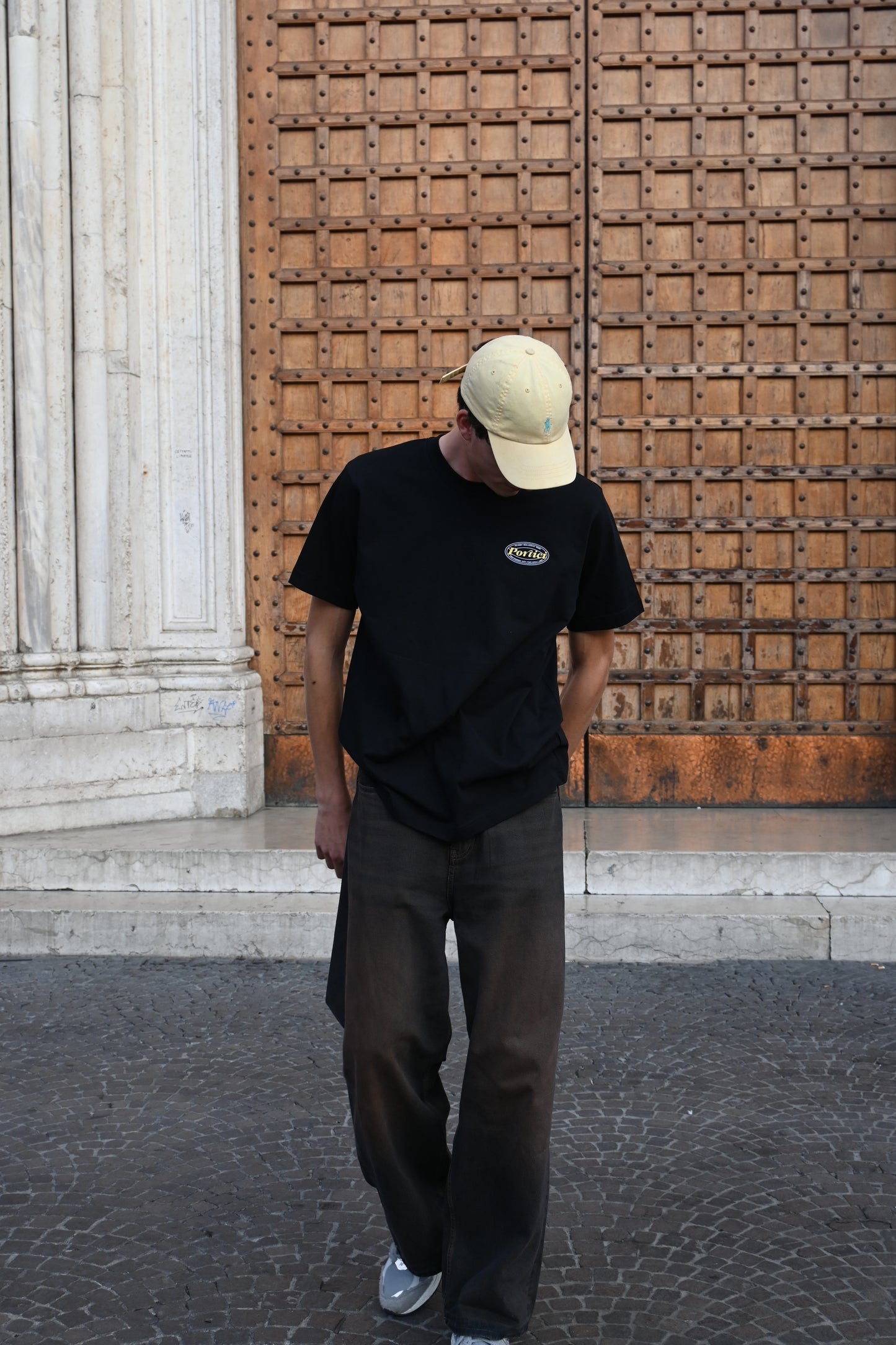 BRC X PORTICI BLACK Logo Tee