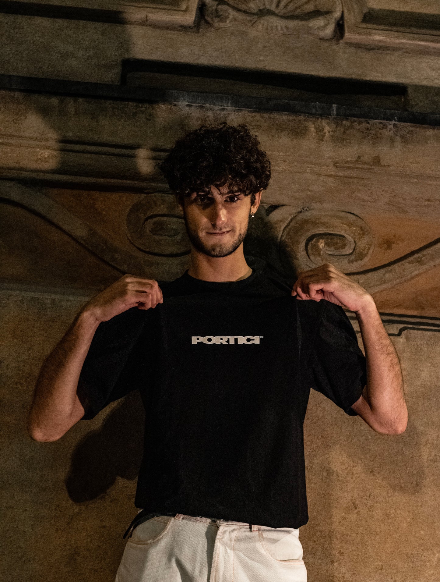 PORTICI X MICHELE MATERAZZO BLACK TEE